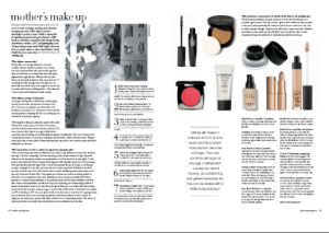 mother's make up article in Inspire Weddings Magazine