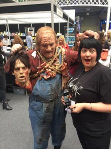 Nikki Taylor has a narrow escape at IMATS London 2015