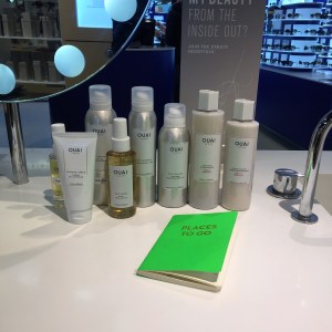OUAI Haircare testers for training at Selfridges Birmingham