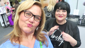 Nikki Taylor with Caroline Hirons