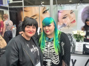 Nikki Taylor with make-up artist Emma Clayton better known as Vanity Venom